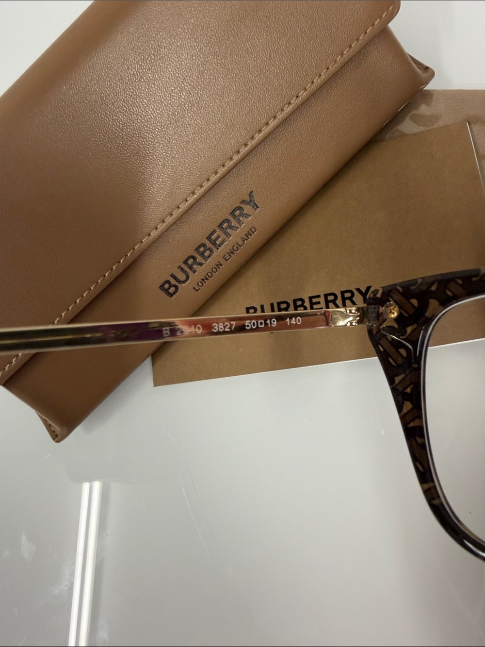 Burberry Women's Tortoiseshell BE2310 (Seaton) Cat-Eye Glasses with Brown Case - Picture 6 of 8